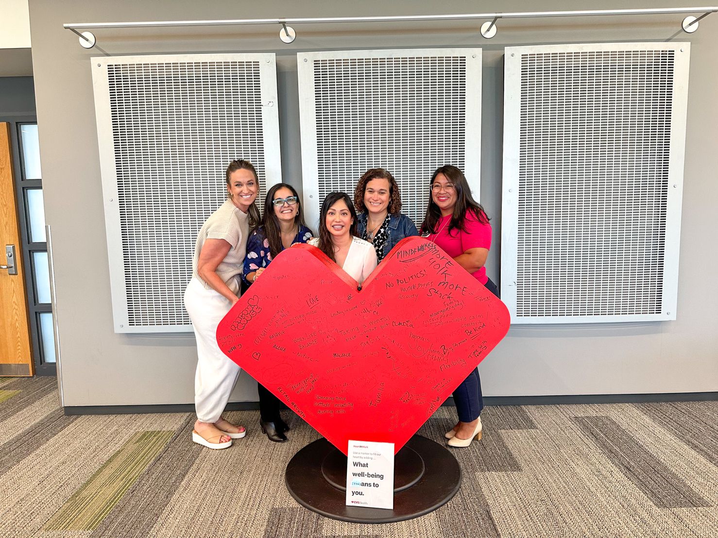 Group Picture with CVS Health Heart
